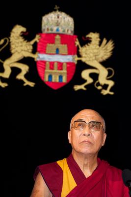 A Dalai Láma Budapesten-stock-photo
