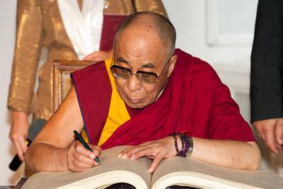 A Dalai Láma Budapesten-stock-photo