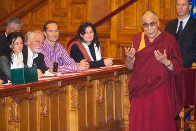A Dalai Láma Budapesten-stock-photo