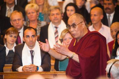 A Dalai Láma Budapesten-stock-photo