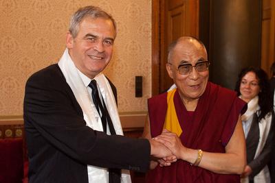 A Dalai Láma Budapesten-stock-photo