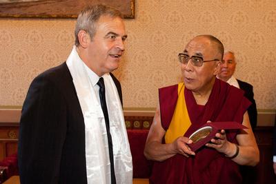 A Dalai Láma Budapesten-stock-photo