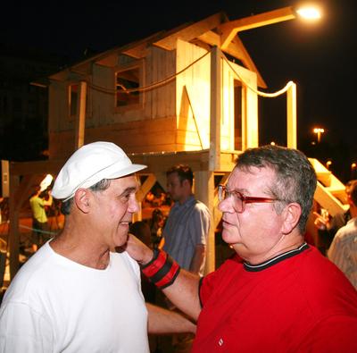 Delta-ház épült az Erzsébet téren-stock-foto