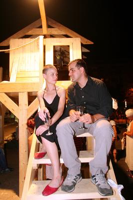 Delta-ház épült az Erzsébet téren-stock-foto