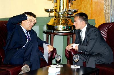 Demszky-Rogán egyeztetés a belvárosról-stock-foto