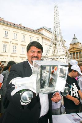 Eiffel-torony Budapesten-stock-foto