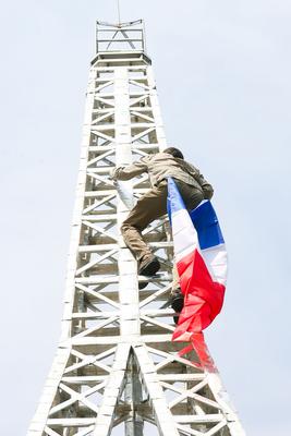 Eiffel-torony Budapesten-stock-foto