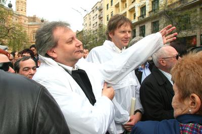 A holokausztra emlékeztek-stock-foto