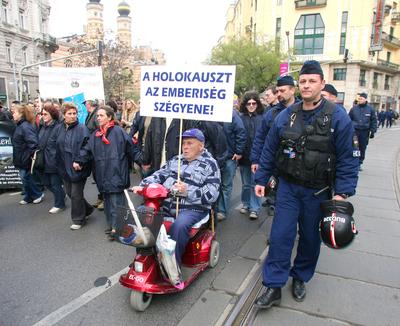 A holokausztra emlékeztek-stock-foto