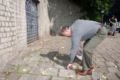 TeSzedd! akció Budapesten-stock-foto