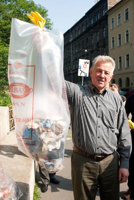 TeSzedd! akció Budapesten-stock-foto