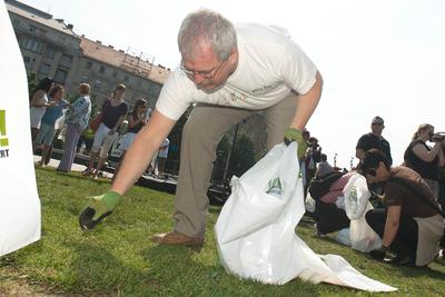 TeSzedd! akció Budapesten-stock-foto