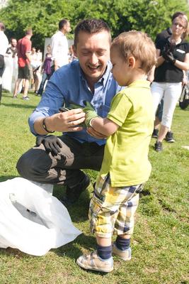 TeSzedd! akció Budapesten-stock-foto