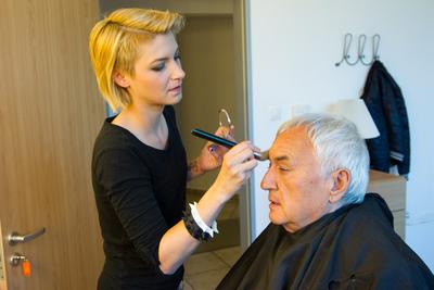 Havas a pályán c. műsor felvétele-stock-foto