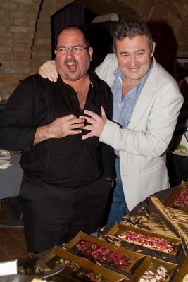 Gasztronómiai bemutató a Symbol étteremben-stock-foto