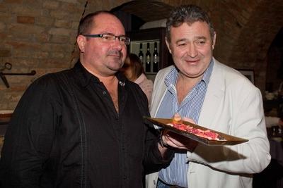 Gasztronómiai bemutató a Symbol étteremben-stock-foto