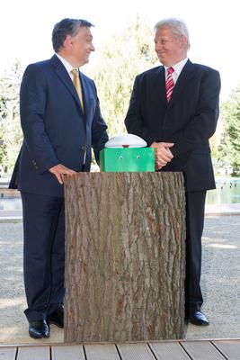 A felújított margitszigeti szőkőkút átadása-stock-foto