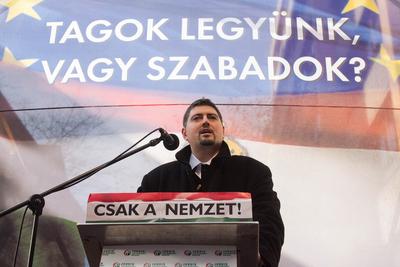 Tüntetés az EU-ból való kilépés mellett-stock-foto