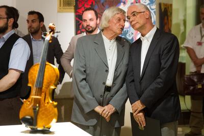 Free-Pressionisták kiállítás megnyitója-stock-foto