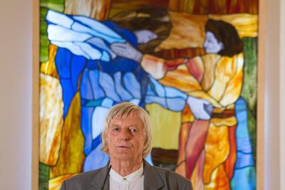 Free-Pressionisták kiállítás megnyitója-stock-foto