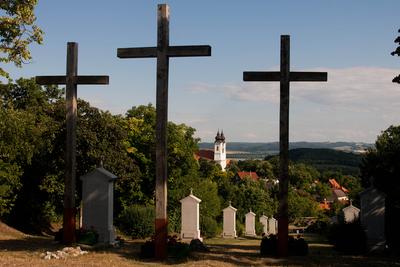 Tihanyi Golgota-stock-foto