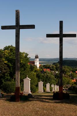 Tihanyi Golgota-stock-foto