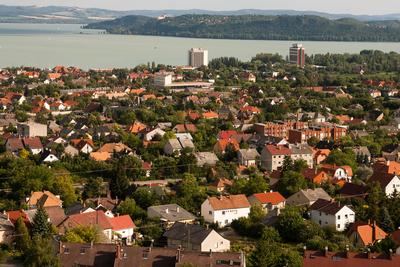 Balatonfüred és Tihany-stock-foto