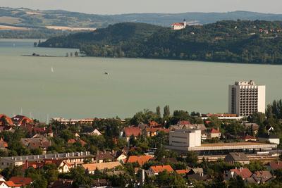 Balatonfüred és Tihany-stock-foto