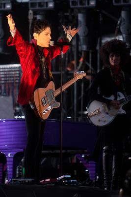 Prince koncertje a Sziget Fesztivál nulladik napján-stock-foto