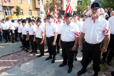 A Magyar Gárda megalakulását ünnepelte a Jobbik-stock-foto