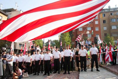 A Magyar Gárda megalakulását ünnepelte a Jobbik-stock-foto