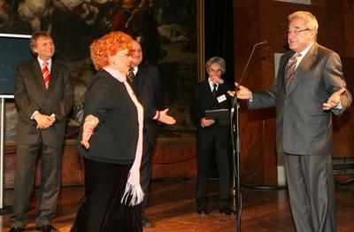 Átadták Táncsics Mihály Életmű Díjat-stock-foto