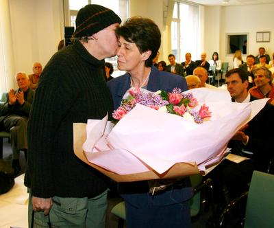 Tandori Dezső Goethe érmet kapott-stock-foto