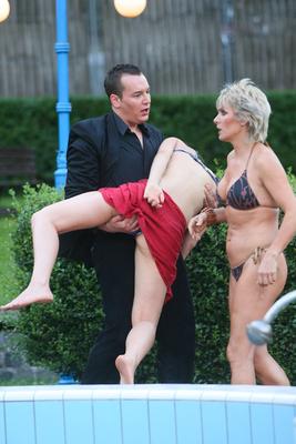 Timbilding a Gellért fürdőben-stock-foto