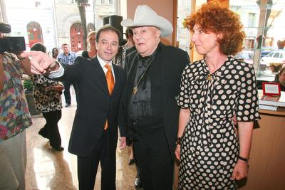 Tony Curtis ismét Magyarországon-stock-foto