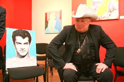 Tony Curtis ismét Magyarországon-stock-foto