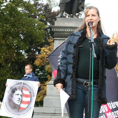 56-ra emlékeznek a Hatvanégy Vármegye Mozgalom aktivistái-stock-foto