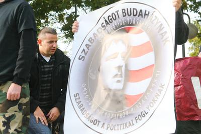 56-ra emlékeznek a Hatvanégy Vármegye Mozgalom aktivistái-stock-foto