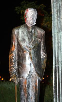 Ismét a kormány ellen tüntettek a Kossuth téren-stock-foto