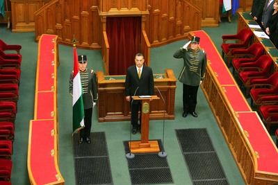 Az Orbán-kormány eskütétele-stock-foto