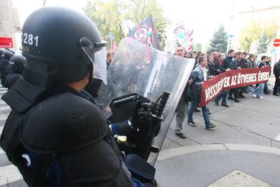 56-ra emlékeznek a Hatvanégy Vármegye Mozgalom aktivistái-stock-foto