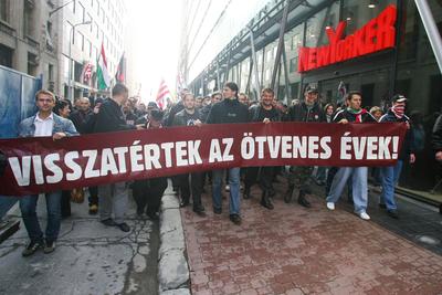 56-ra emlékeznek a Hatvanégy Vármegye Mozgalom aktivistái-stock-foto