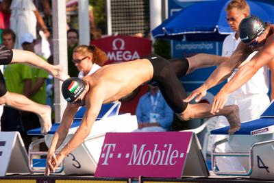 Úszó Európa-bajnokság-stock-foto