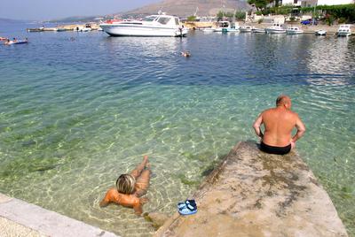 Ciovo-sziget, Horvátország-stock-foto
