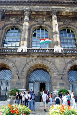 A Budapesti Műszaki és Gazdaságtudományi Egyetem-stock-foto