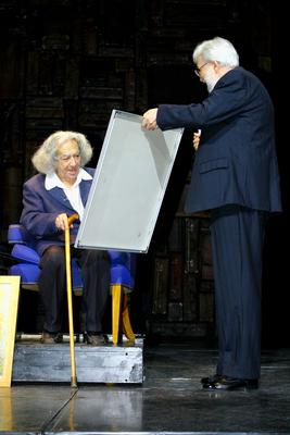 A Nemzeti Színházban ünnepelték Faludy Györgyöt-stock-foto