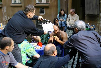 Noé bárkája egy pesti bérházban-stock-foto