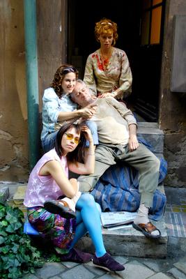 Noé bárkája egy pesti bérházban-stock-foto