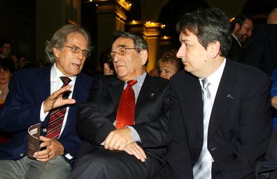 A kulturális miniszter megnyitotta a Van Gogh-kiállítást-stock-foto