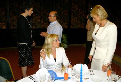 Jótékonysági vacsora-stock-foto